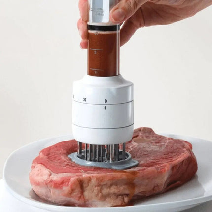 New stainless steel meat Tenderizer needle barbecue meat injector Marinade taste syringe kitchen tools