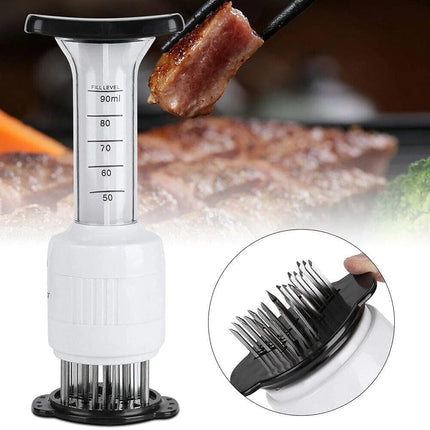 New stainless steel meat Tenderizer needle barbecue meat injector Marinade taste syringe kitchen tools