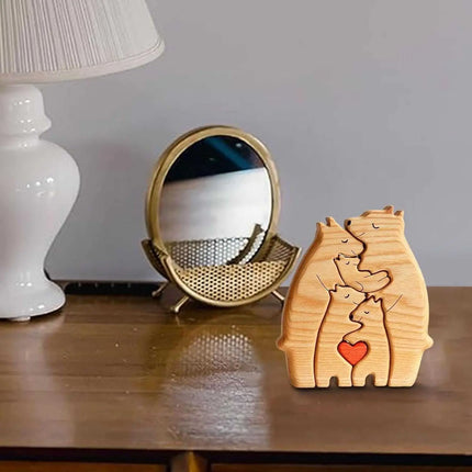 Bear Family Wooden Art Puzzle Gift