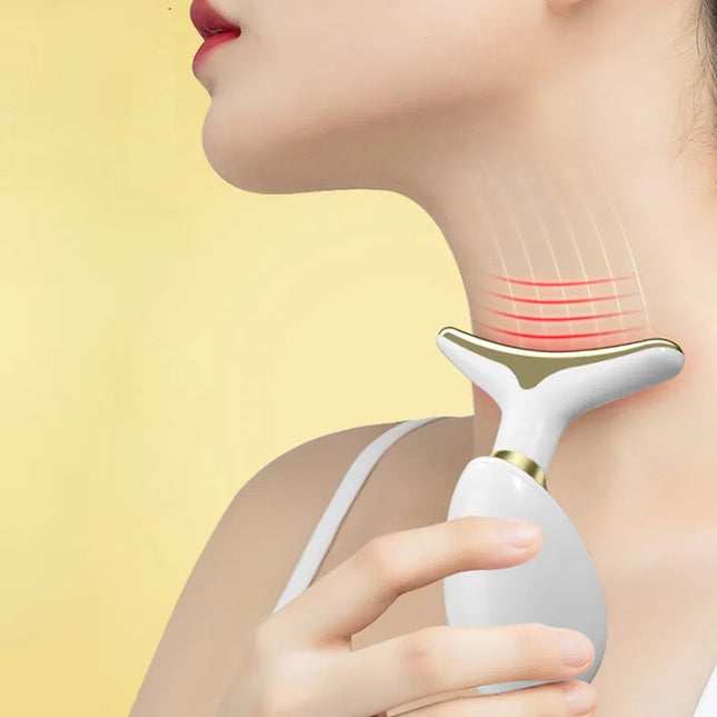 Micro-Glow Facial Enhancement Handset | Face Machine Neck Lifting Beauty Device Anti Wrinkle Facial Massager