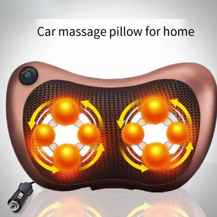 Shiatsu Back and Neck Massager - 3D Deep Tissue Kneading Massage Pillow with Heat for Back Pain, Muscle Aches, Chairs and Cars