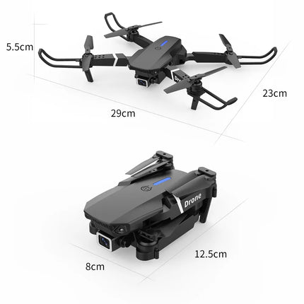 Professional Drone E88 4k wide-angle HD camera WiFi fpv height Hold Foldable RC quadrotor helicopter Camera-free children's toys