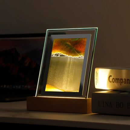 3D Glass Dynamic Hourglass