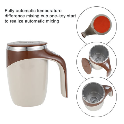 Self Stirring Coffee Mug Cup 400Ml Electric Stainless Steel Automatic Self Mixing Spinning Home Office Travel Mixer Cup