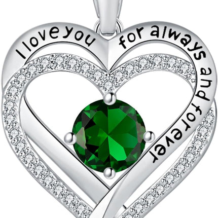 Jewelry for Women Wife Infinity Heart Birthstone