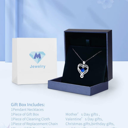 Jewelry for Women Wife Infinity Heart Birthstone