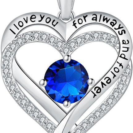 Jewelry for Women Wife Infinity Heart Birthstone