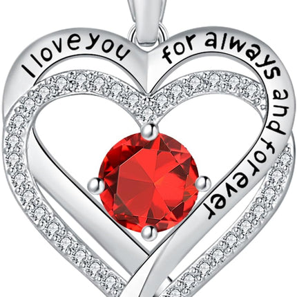 Jewelry for Women Wife Infinity Heart Birthstone