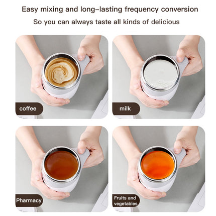 Self Stirring Coffee Mug Cup 400Ml Electric Stainless Steel Automatic Self Mixing Spinning Home Office Travel Mixer Cup