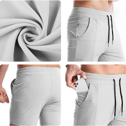 Men'S Athletic Gym Shorts Workout Short Shorts Running Shorts Bodybuilding Short