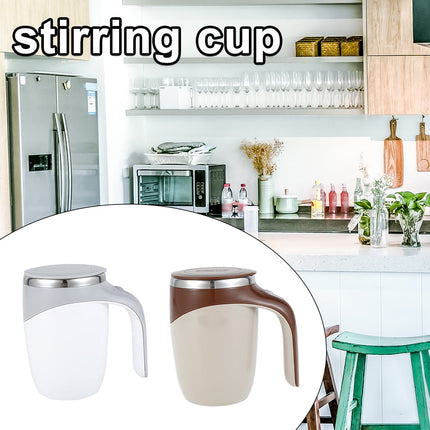 Self Stirring Coffee Mug Cup 400Ml Electric Stainless Steel Automatic Self Mixing Spinning Home Office Travel Mixer Cup